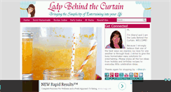 Desktop Screenshot of ladybehindthecurtain.com